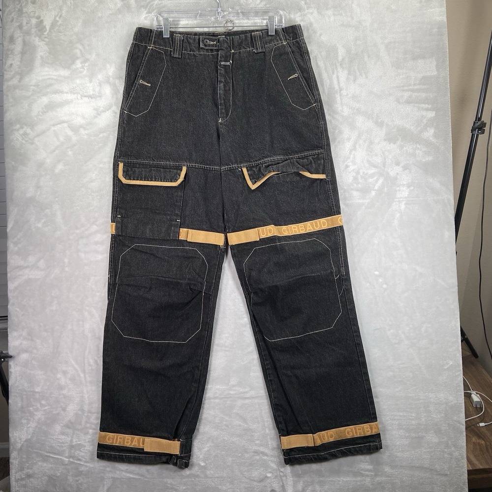 Marithe Francois Girbaud Jeans Mens 35x34 Cargo Denim Baggy Y2K Shuttle Tape